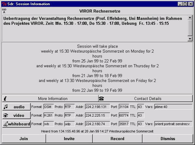 Session-Beschreibung